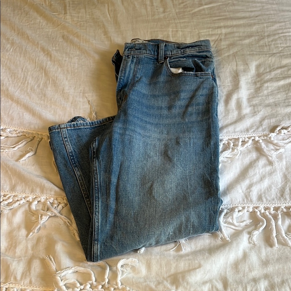 Abercrombie & Fitch The Ankle Straight Ultra High Rise